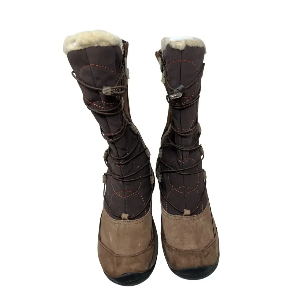 Women's Merrell Boots Encore Apex Coffee Bean Waterproof Insulated Snow 7